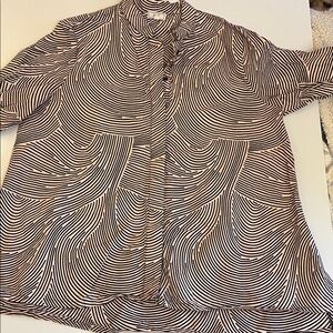 Zuri Brown Striped 100% cotton Women’s Shirt